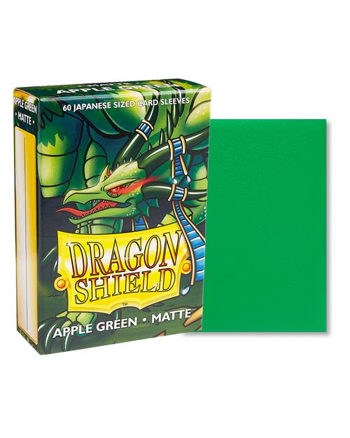 ドラゴンシールド マット ジャパニーズサイズ アップルグリーン スリーブ ミニサイズ ｜トレーディングカード通販のカードミュージアム