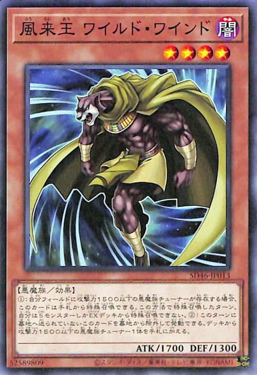 遊戯王 風来王 ワイルド・ワインド【ノーマル】 王者の鼓動（SD46