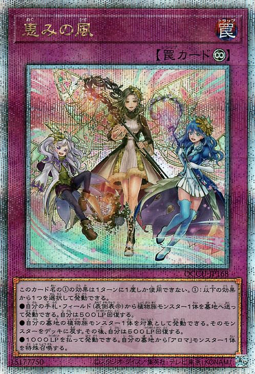 遊戯王 恵みの風【25th シークレットレア】 QUARTER CENTURY CHRONICLE