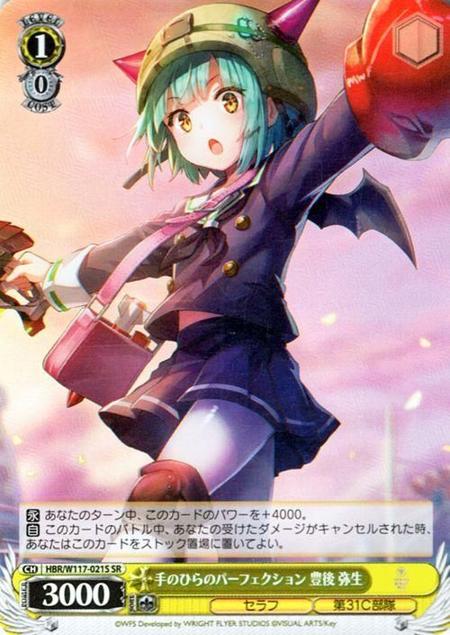 手のひらのパーフェクション 豊後 弥生【SR】