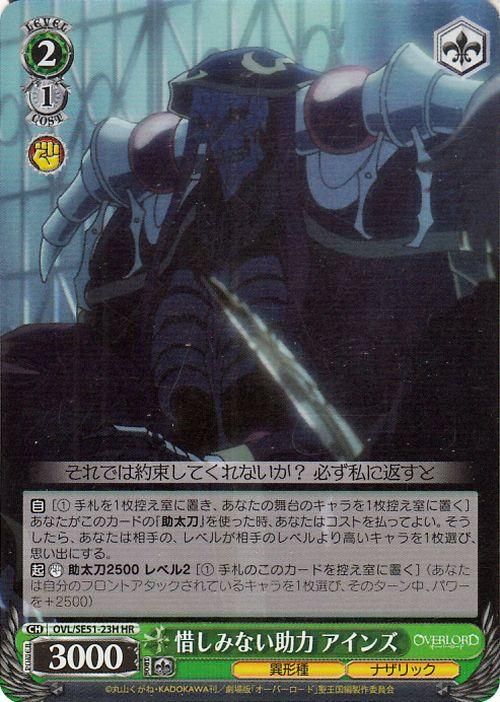 惜しみない助力 アインズ【HR】