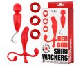 ̵CatPunch RED GOD SHIRI WACKERS 3CockRING & ENEMA & MiniDENMA KIT