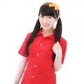 蛍光リボンカチューシャ オレンジ サイズ:フリー