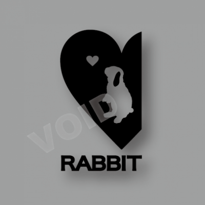 R Plus Rabbit 携帯ステッカー ハート ホーランド うさぎ星 大阪のうさぎ専門店 R Plus Rabbit 携帯ステッカー ハート ホーランド うさぎ星 大阪のうさぎ専門店
