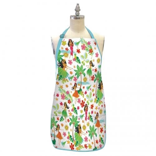 ハワイアン　エプロン　ハンドメイド Jitta ハワイアン ヴィンテージエプロン ブルーオーシャン｜フラ