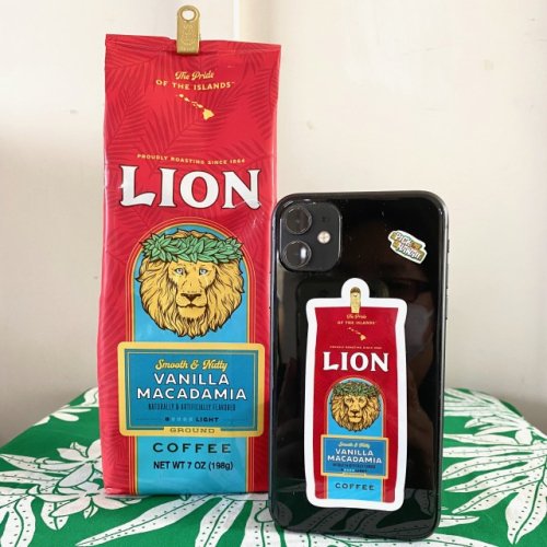 LION COFFEE ステッカー パッケージ - 本物のハワイをお届けするハワイ専門通販ショップ ピック・ザ・ハワイ