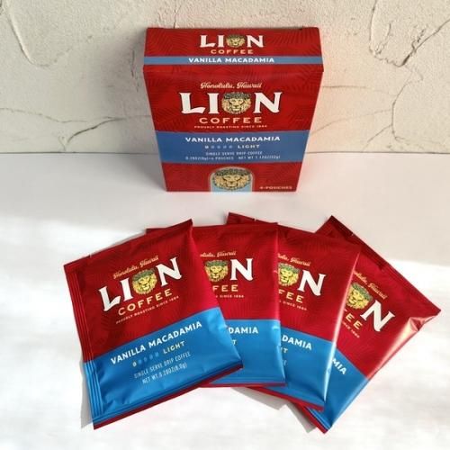 LION COFFEE シングルドリップバニラマカダミア 8g×4袋入り【粉