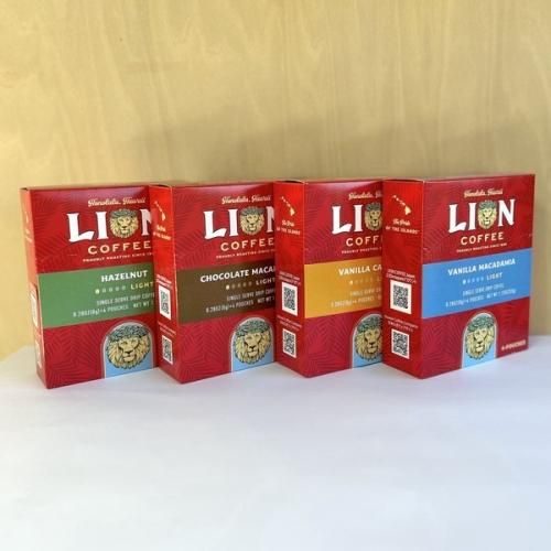 LION COFFEE シングルドリップバニラマカダミア 8g×4袋入り【粉
