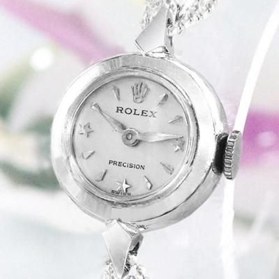 ロレックス 純正 ビンテージ 尾錠 シルバー女性用 レディース