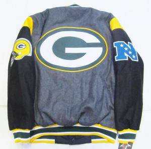 AS52)JH DESIGNリバーシブルウールジャケットPACKERS　NFL　スタジャン(PAC103TT16) - DR.JAK