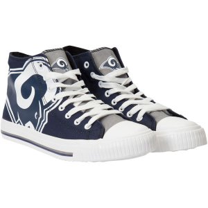 SN557)Forever Collectibles Los Angeles Rams Big Logo High Top  スニーカー/ロサンゼルス・ラムズ/NFL/27cm - DR.JAK