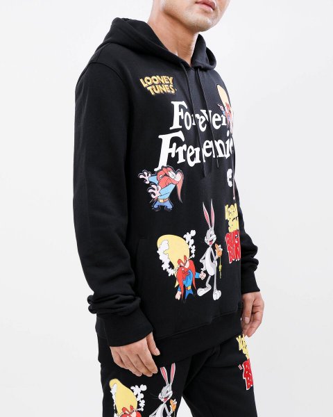 BD41)FREEZEMAX×Looney Tunes FRENEMIES  プルオーバーパーカー/S/M/L/XL/2XL/3XL/BLK/USサイズ/フリーズマックス/ルーニー・テューンズ - DR.JAK