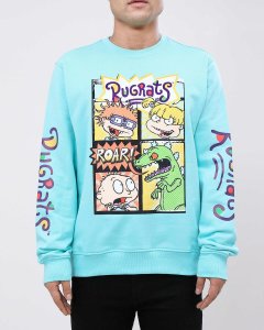 BD43)FREEZEMAX×NICKELODEON RUGRATS COMICトレーナー/クルーネック/S