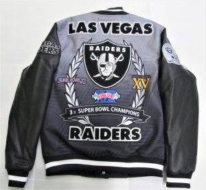 BE52)PRO STANDARD Vegas Raiders REMIX VARSITY ジャケット/NFL ...