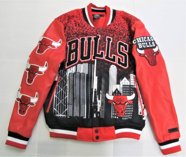 BE54)PRO STANDARD Chicago Bulls REMIX VARSITY ジャケット/NBA/ シカゴ・ブルズ/スタジャン/M/L/XL/2XL/3XL/  - DR.JAK