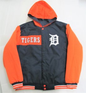 BE79)JH Design Detroit Tigers  フード付きリバーシブルポリツイルジャケット/MLB/デトロイト・タイガース/S/M/L/XL - DR.JAK