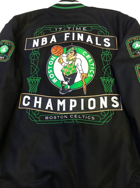 BH6)JH Design Boston Celtics Champions ウールリバーシブル  ジャケット/NBA/L/XL/2XL/ボストン・セルティックス - DR.JAK