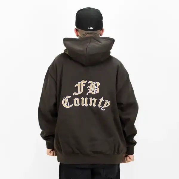 BI22)FB COUNTY プルオーバーパーカー/BROWN/S/XL/2XL/3XL/HIPHOP/B系/チカーノ/ウエストコースト/大きいサイズ/ エフビーカウンティ - DR.JAK