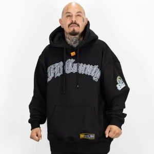 BI24)FB COUNTY プルオーバーパーカー/BLACK/S/L/XL/HIPHOP/B系/チカーノ/ウエストコースト/大きいサイズ/ エフビーカウンティ - DR.JAK