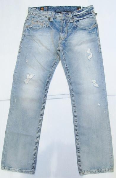 AG34)RIVET DE CRU JEANSダメージ加工デニムパンツ（MAE　131-152M4) - DR.JAK