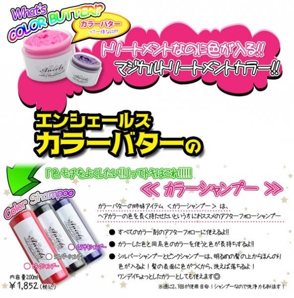 エンシェールズ カラーシャンプー 0ml ピンクシャンプー ムラサキシャンプー シルバーシャンプー ４個で送料無料 Ancels Color Treatment Butter