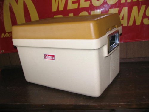 Coleman Cooler Box ベージュ×マスタード2 - AMERICAN VINTAGE Sunny's