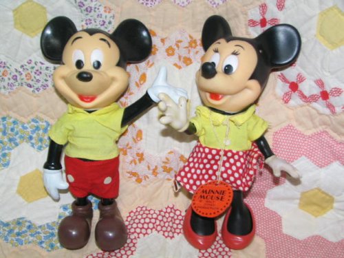 70s DAKIN ディズニー ミッキーマウス&ミニーマウス ペア2 - AMERICAN