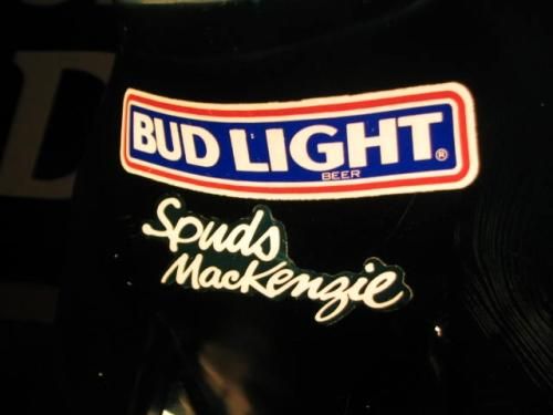 Vintage 1986 Spuds McKenzie Bud Light Lamp