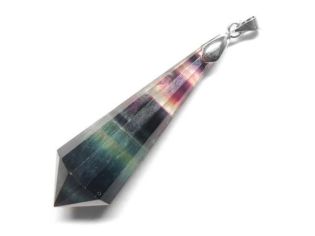 ☆【グラデーションフローライト】蛍石☆天然石ペンデュラム:FR-43826 - パワーストーンのブレスレット・アクセサリー|チタンズストーン ☆【グラデーションフローライト】蛍石☆天然石ペンデュラム:FR-43826 - パワーストーンのブレスレット・アクセサリー|チタンズストーン