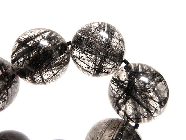 楽天市場】ブレスレット 黒 針水晶の通販