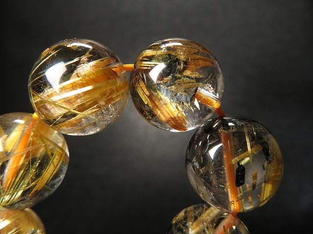 高品質天然石太陽タイチンルチル‼️ 11.5㍉‼️ g1800円最高級☆太陽【タイチンルチル】水晶ブレスレットM☆11.5