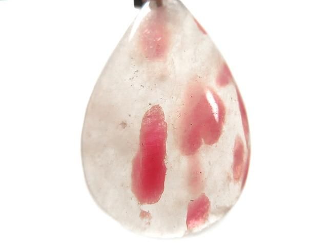 ☆【ロードナイト・イン・クォーツ】薔薇輝石☆天然石ペンダント：RN