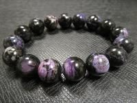 g220円★【ブラックチャロアイト】天然石ブレスレットM★12.5mm：CH-38920<img class='new_mark_img2' src='https://img.shop-pro.jp/img/new/icons5.gif' style='border:none;display:inline;margin:0px;padding:0px;width:auto;' />