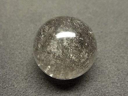 ☆【シルバールチル】銀針水晶球☆２１ｍｍ：SR-92791
