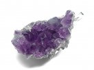 ★【アメジストクラスター】紫水晶原石★天然石ペンダント：AM-09181