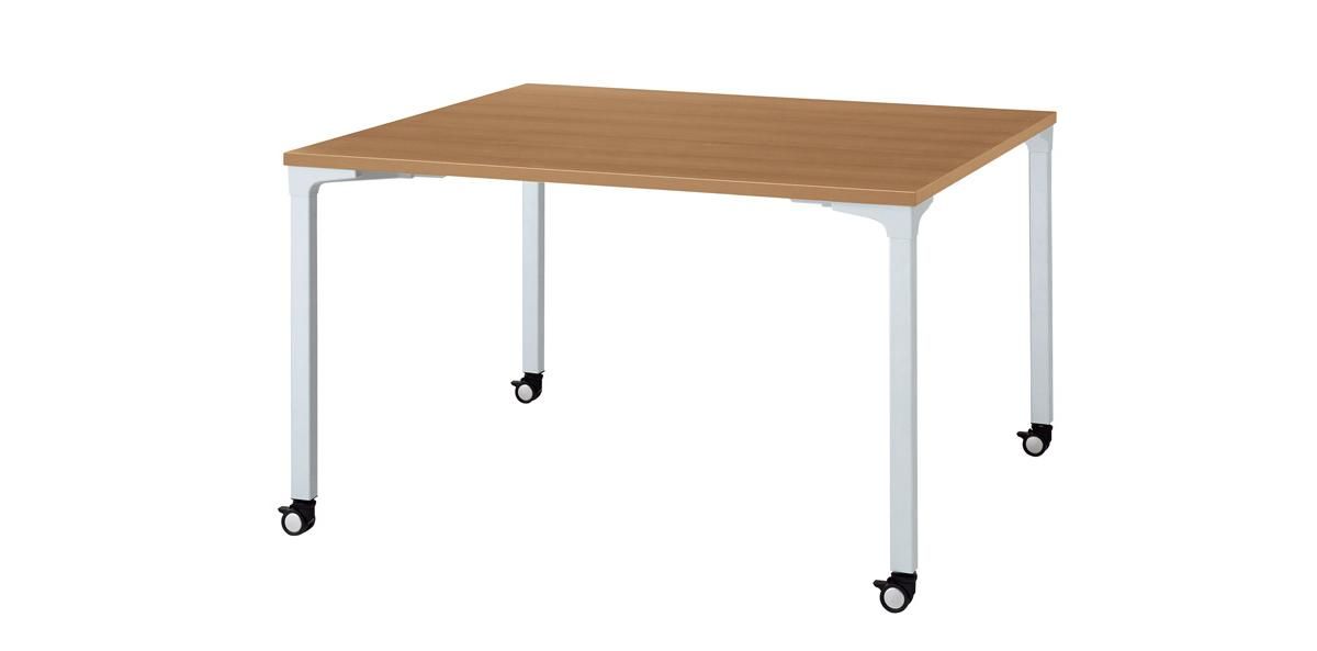 プラス 会議テーブル NN-1212PKS 【4本脚キャスター】【正方形】【幅