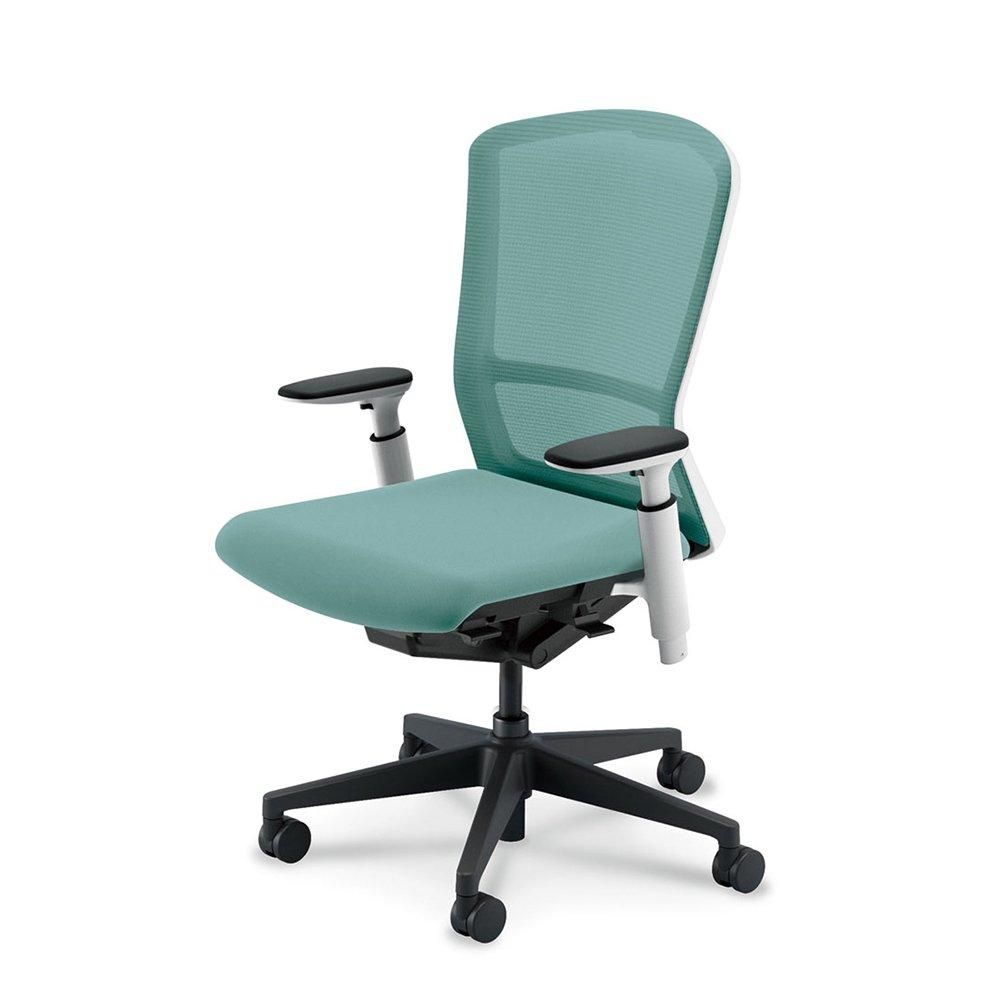 【在庫処分4脚セット】クラスヴィッグ Nett Armless チェア グリーン ウチダ オフィスチェア メッシュバックタイプ EA-551M-WBA3-PA