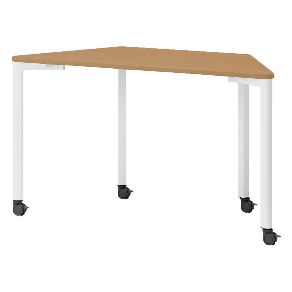 ウチダ 台形テーブル キャスタータイプ 5-108-41 【幅1342×奥行600×高