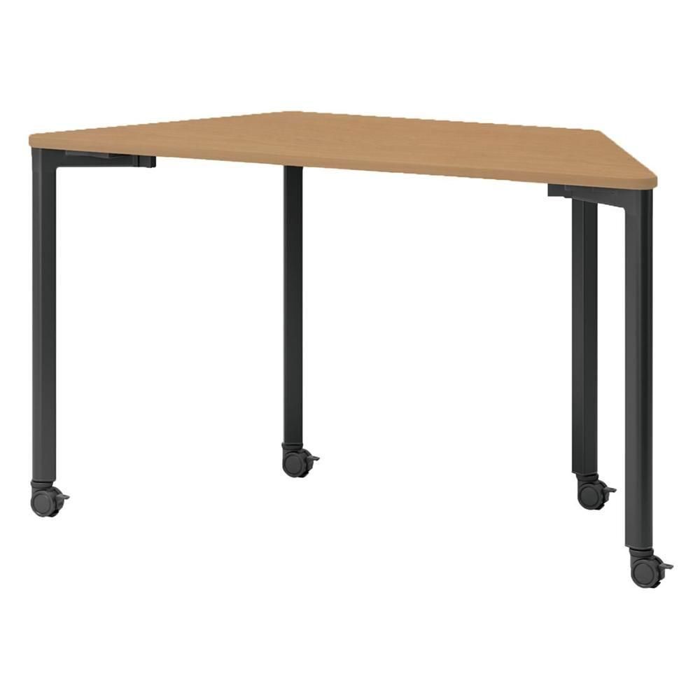 ウチダ 台形テーブル キャスタータイプ 5-108-41 【幅1342×奥行600×高