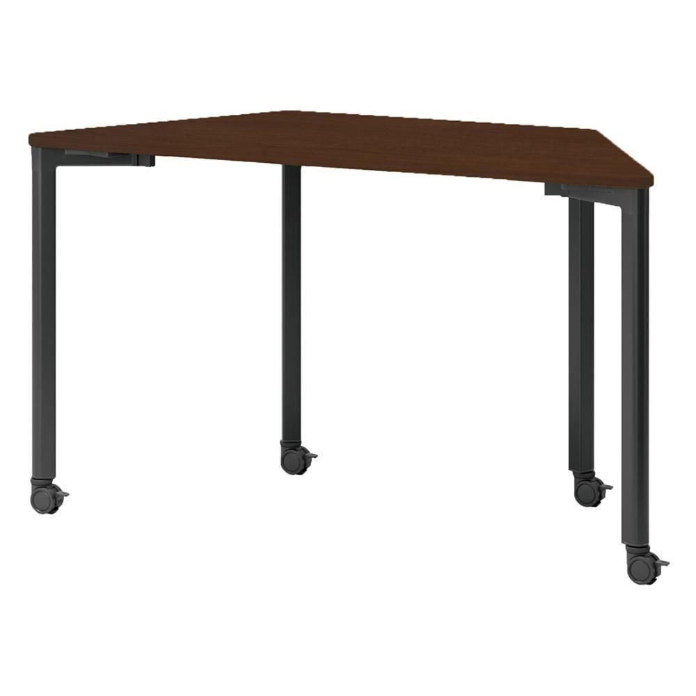 ウチダ 台形テーブル キャスタータイプ 5-108-41 【幅1342×奥行600×高