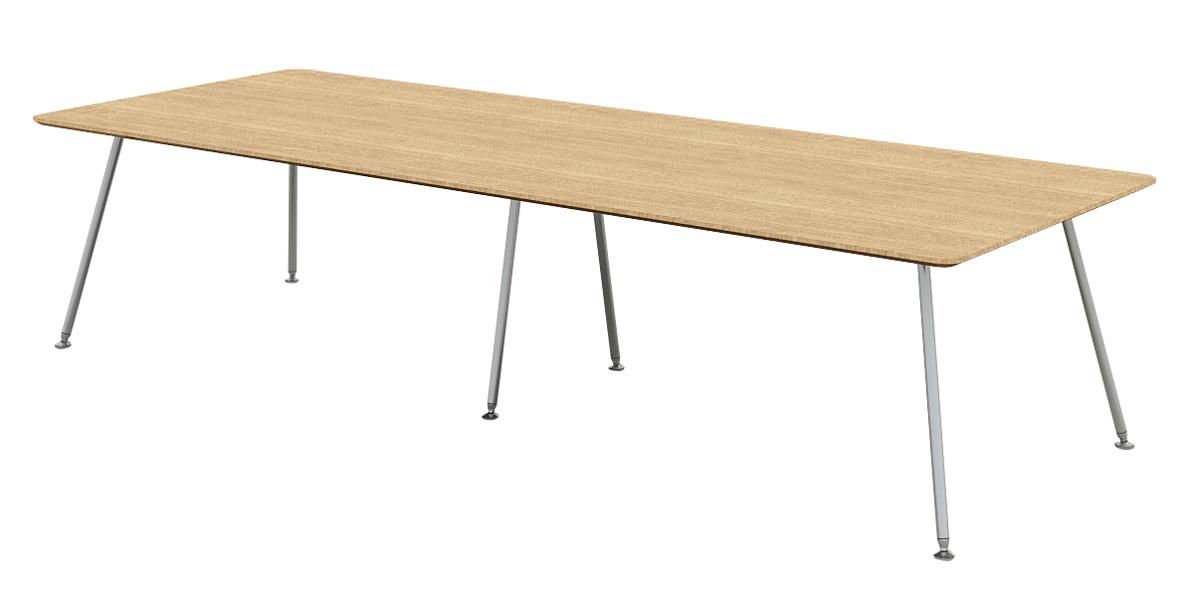 プラス 会議テーブル IN-3212SP 【スクエア形】【中間ポール脚タイプ