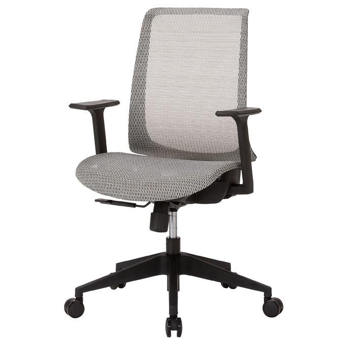 井上金庫 オフィスチェア メッシュタイプ SPN-53A 【固定肘】【背・座