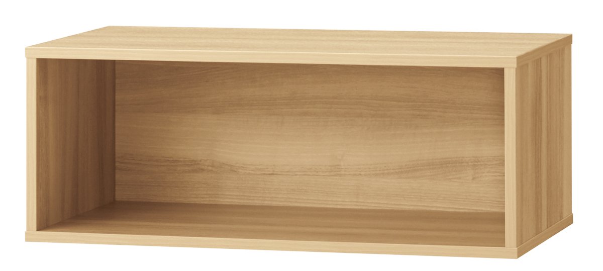 木製収納ボックスロー／スチール脚 ダークブラウン W90cm H53.5cm - 1