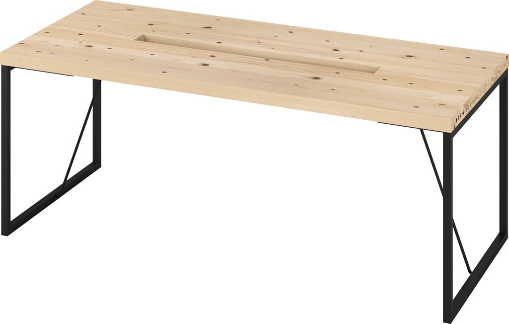 木製　ワークテーブル北欧家具