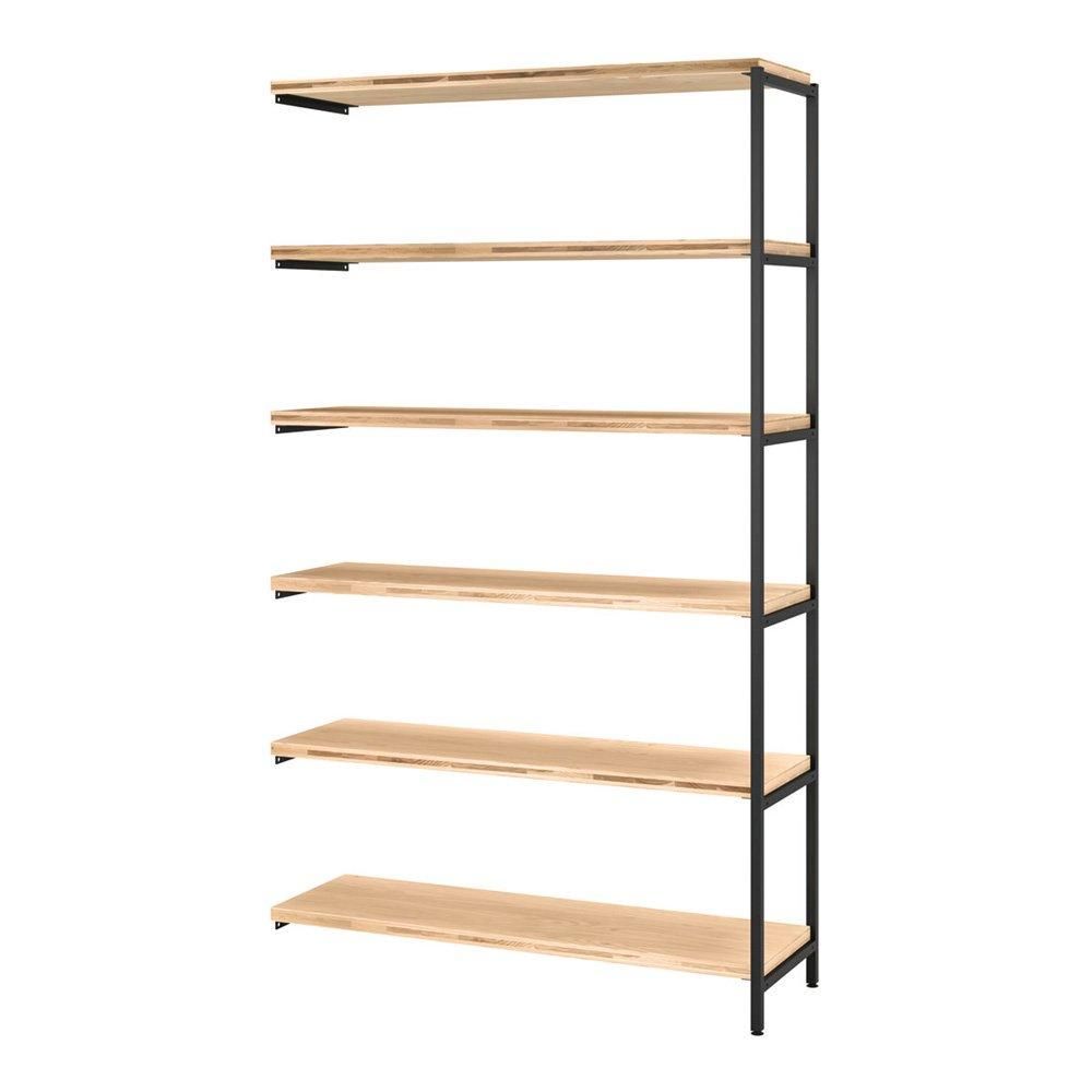 ウチダ 日本の木でできたユニットシェルフ 連結セット 5段 6-453-817