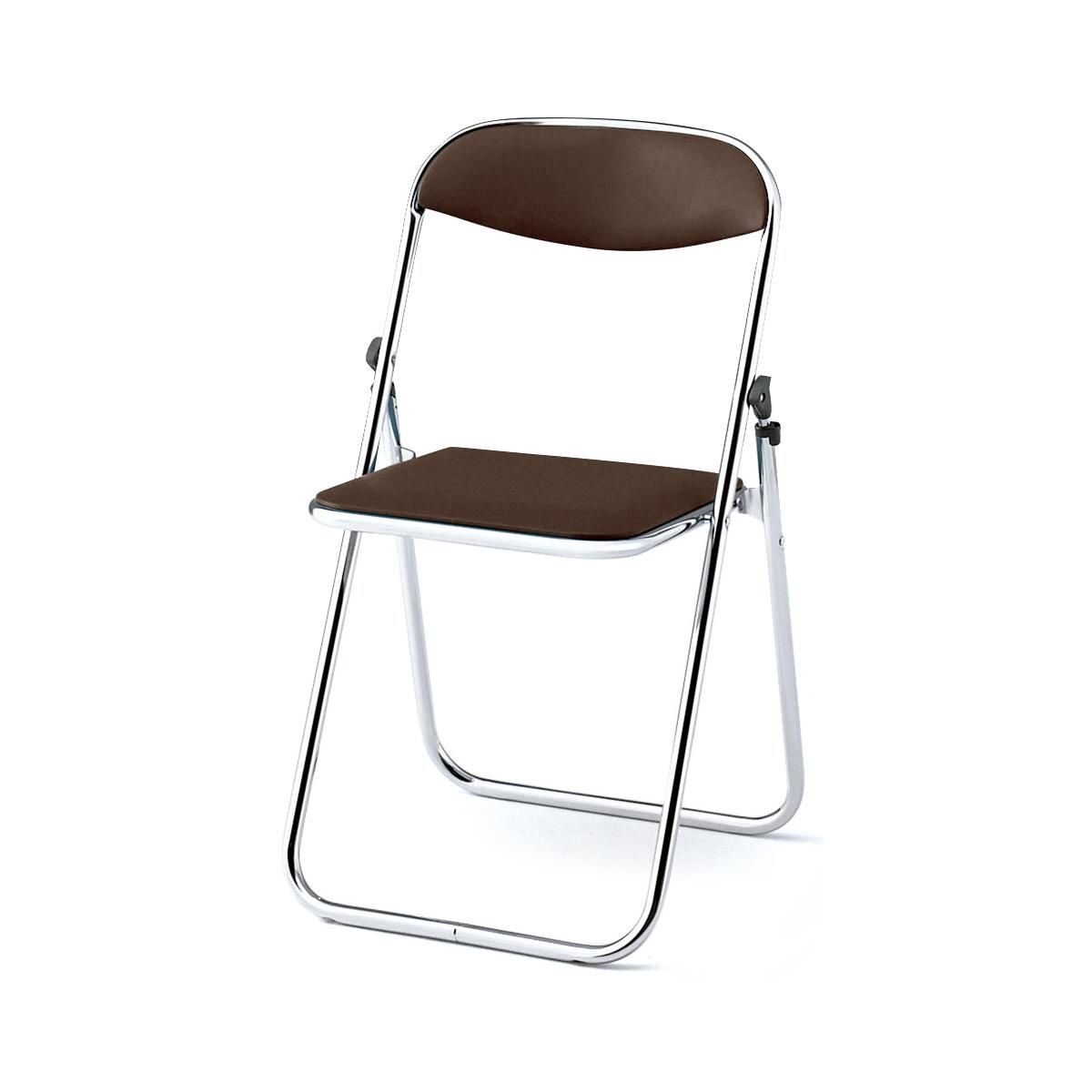 プラス 折りたたみイス FC-791N 【スチールパイプ（φ19.1mm