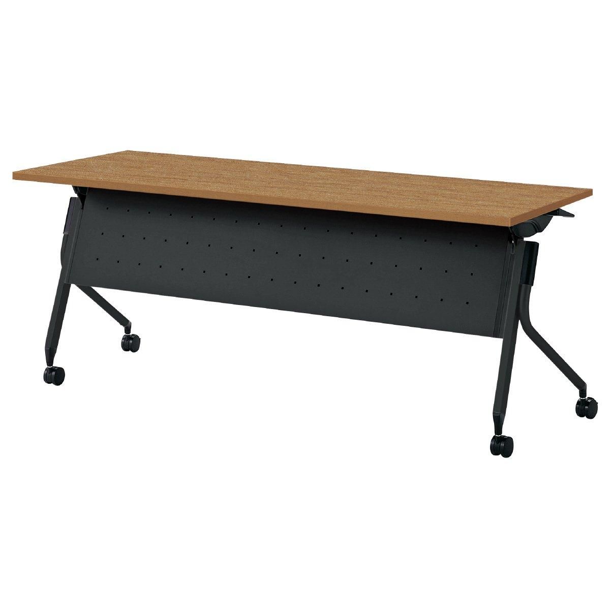 プラス フォールディングテーブル LD3-620M 【幕板付・棚板付】【幅