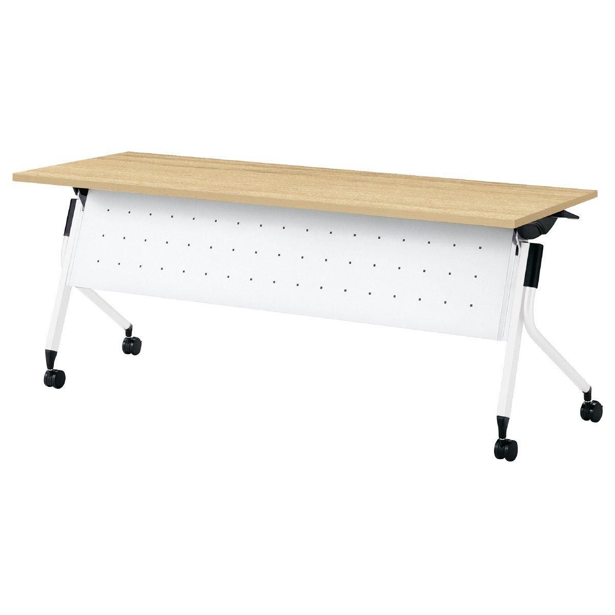 プラス フォールディングテーブル LD3-620M 【幕板付・棚板付】【幅