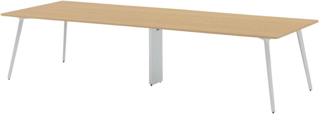 ナチュラルウッド オフィステーブル 2800mm