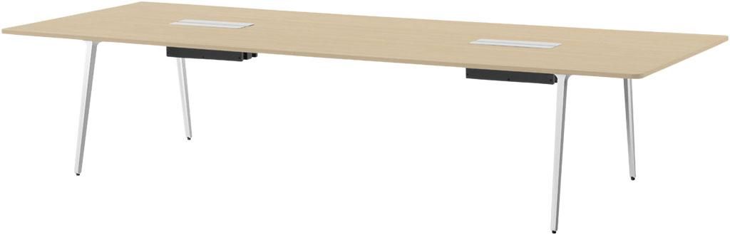 ナチュラルウッド オフィステーブル 2800mm